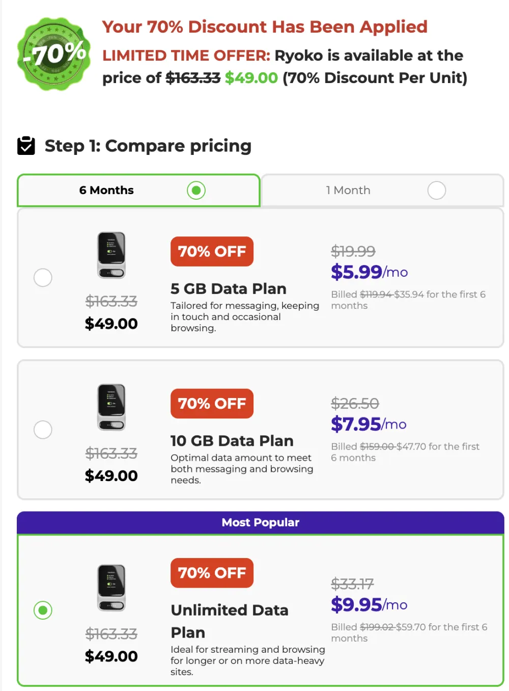 Ryoko Pro Secure Checkout — Payment USA